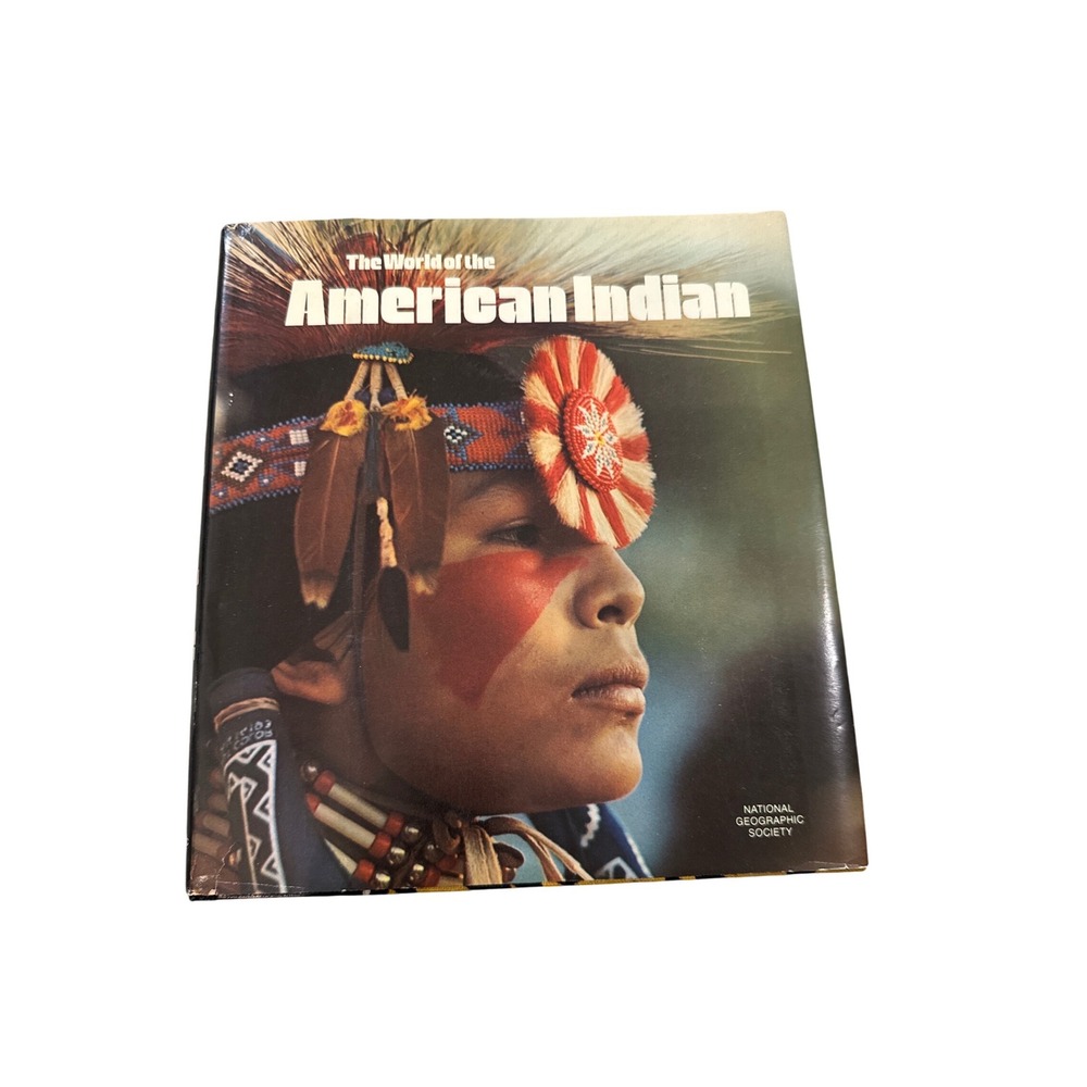 The World of the American Indian Nat Geo 1974 Hardcover 1st‎ Printing + Map
